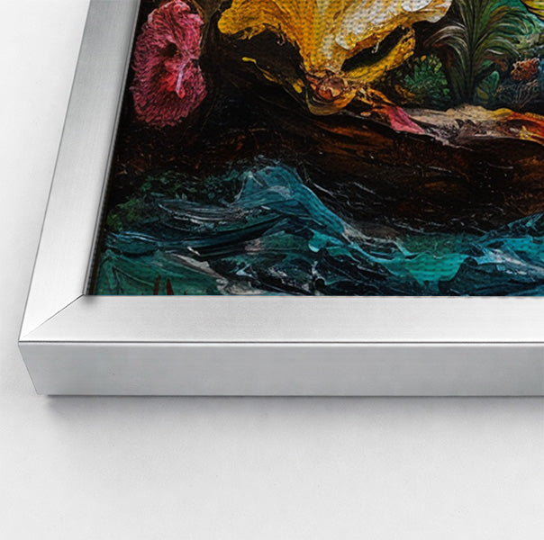 Black Mermaid Ocean Sunset Caribbean wall art view 58