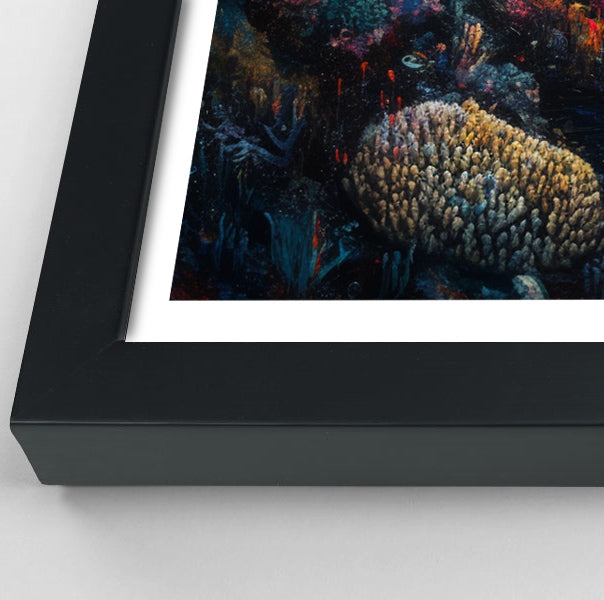 Black Mermaid Sunset Ocean Caribbean wall art view 70