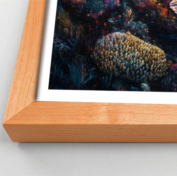 Black Mermaid Sunset Ocean Caribbean wall art view 82