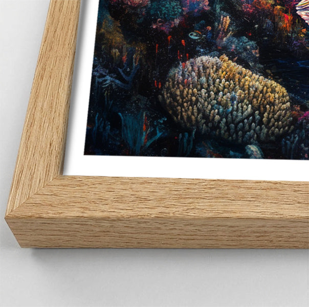 Black Mermaid Sunset Ocean Caribbean wall art view 76