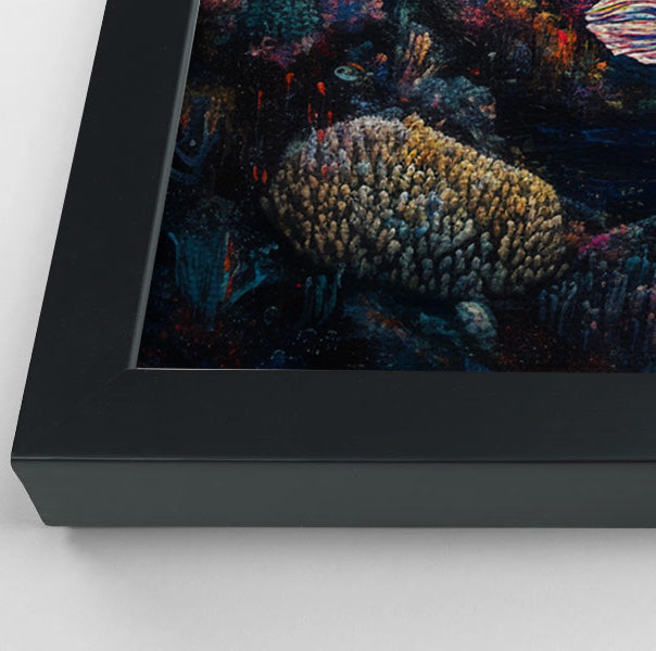 Black Mermaid Sunset Ocean Caribbean wall art view 28