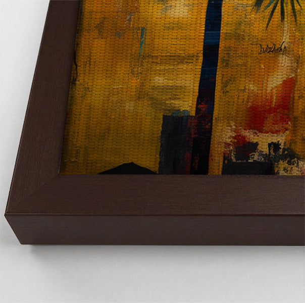Giraffe Tropical Palm Black Caribbean wall art view 34
