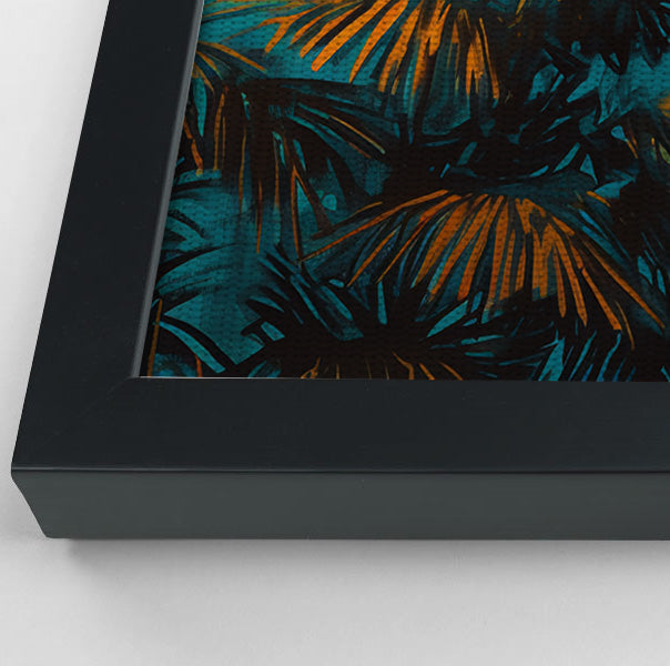 Giraffe Palm Tree African American canvas print view 28