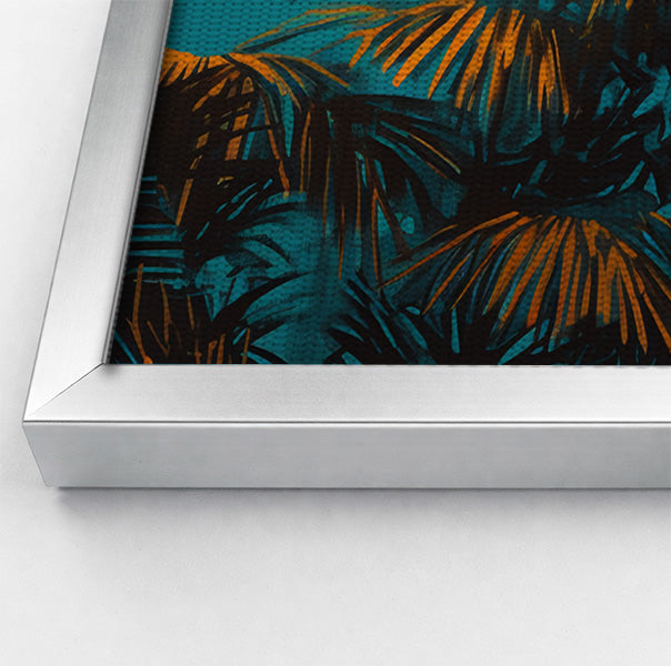 Giraffe Palm Tree African American canvas print view 58