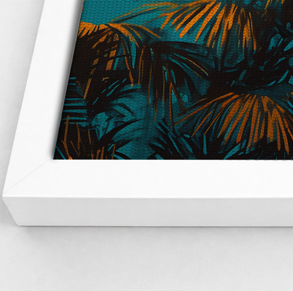 Giraffe Palm Tree African American canvas print view 64