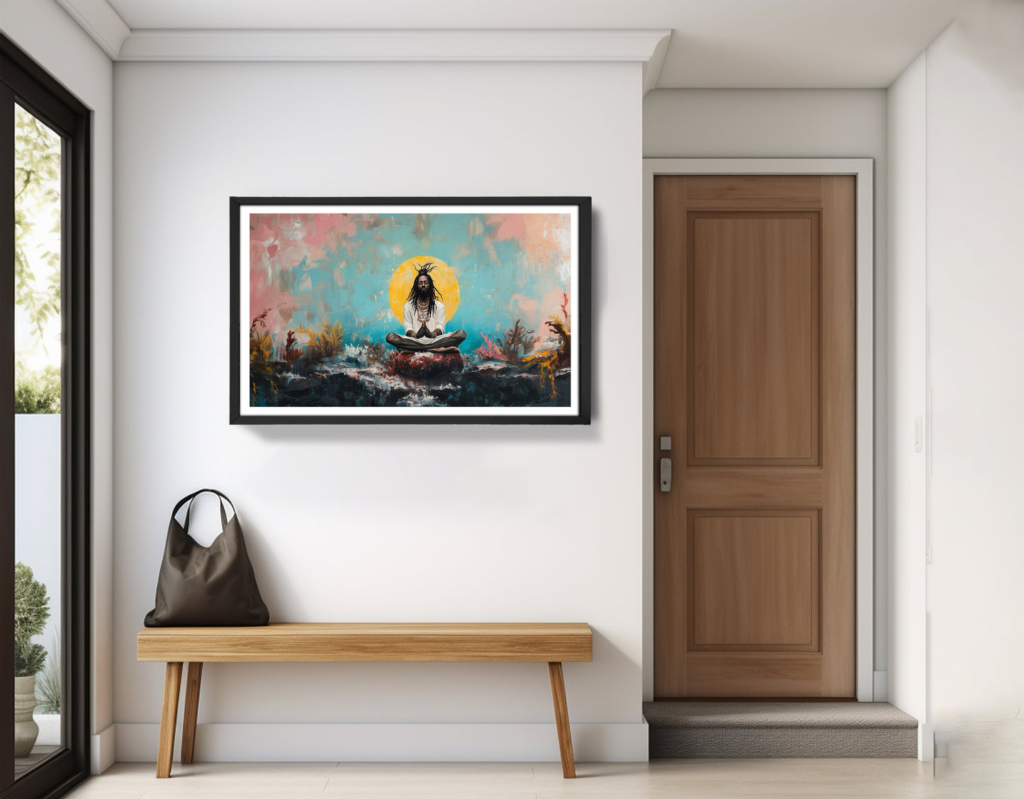 Black Woman Water Meditation African American wall art view 71