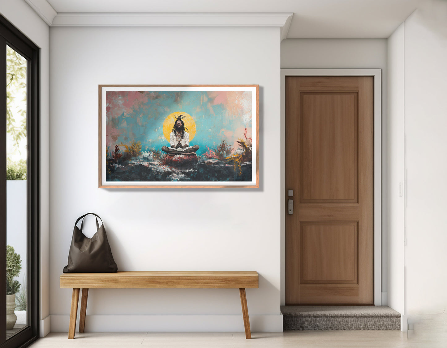 Black Woman Water Meditation African American wall art view 83