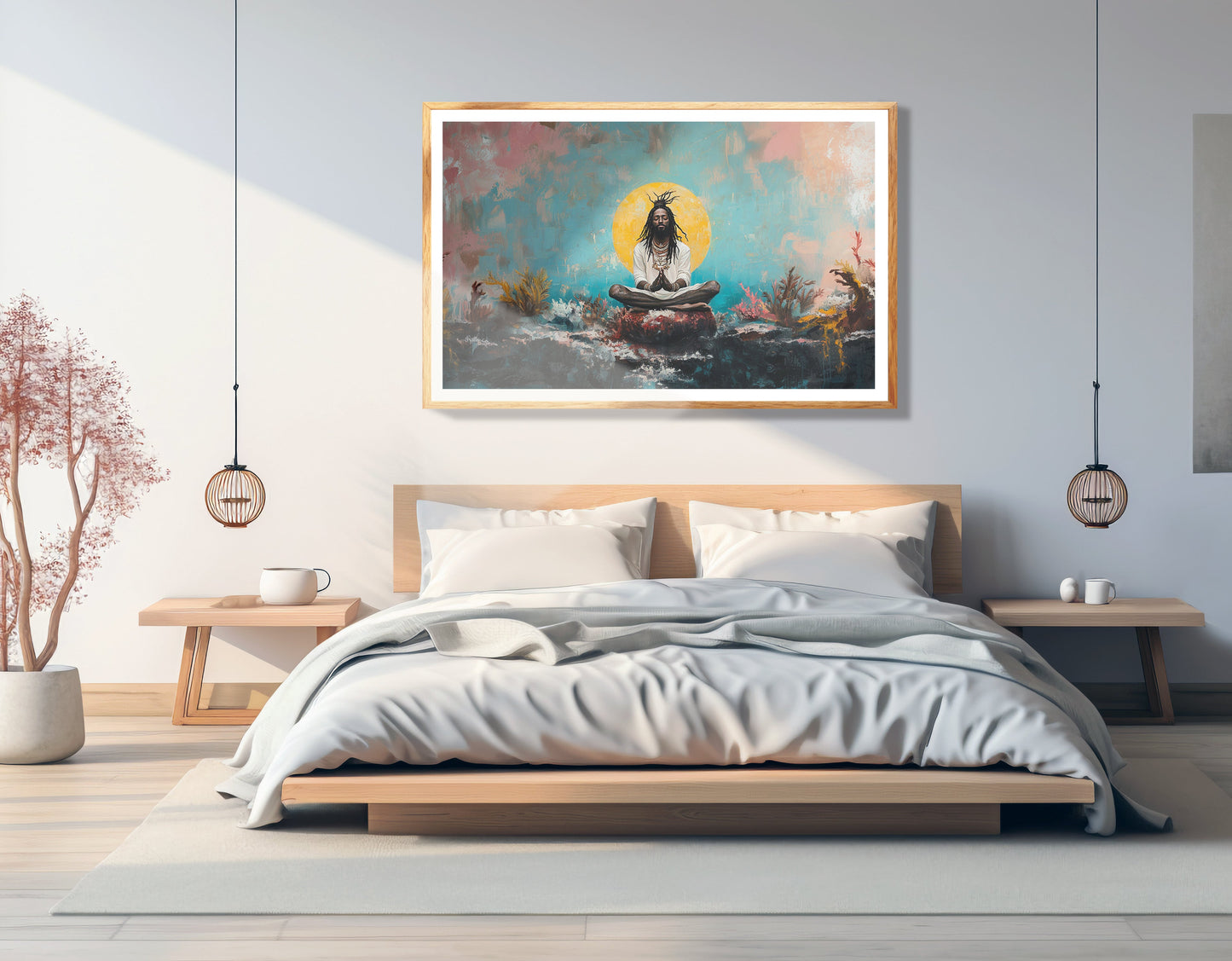 Black Woman Water Meditation African American wall art view 75