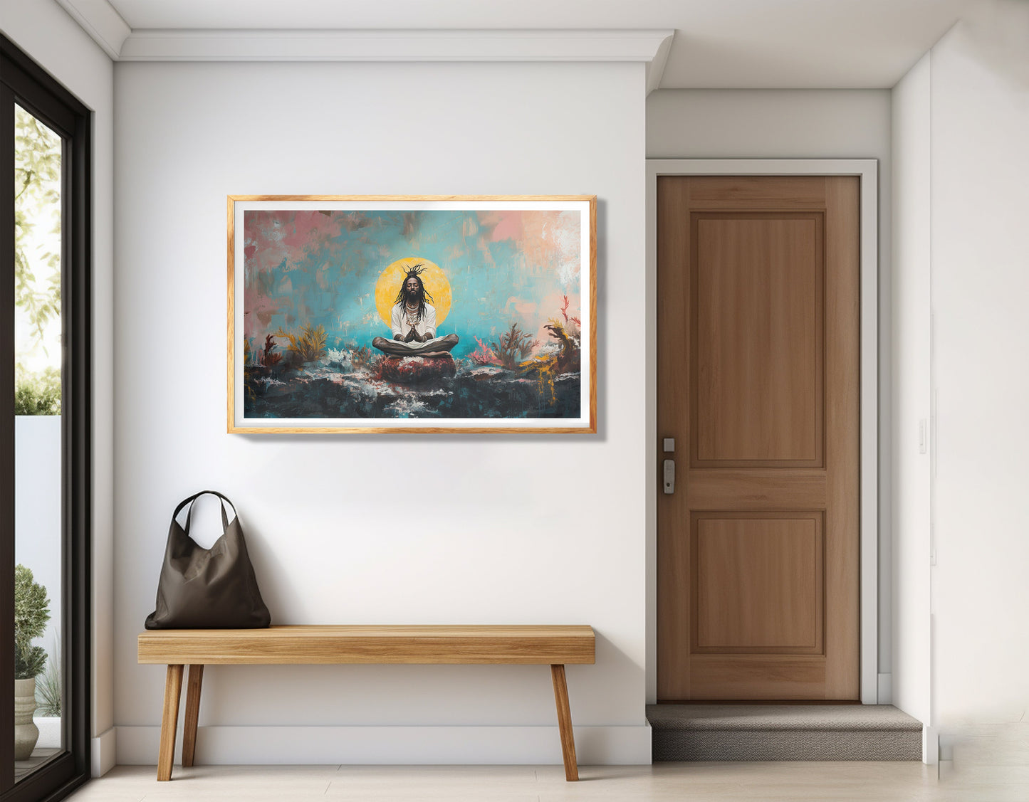 Black Woman Water Meditation African American wall art view 77