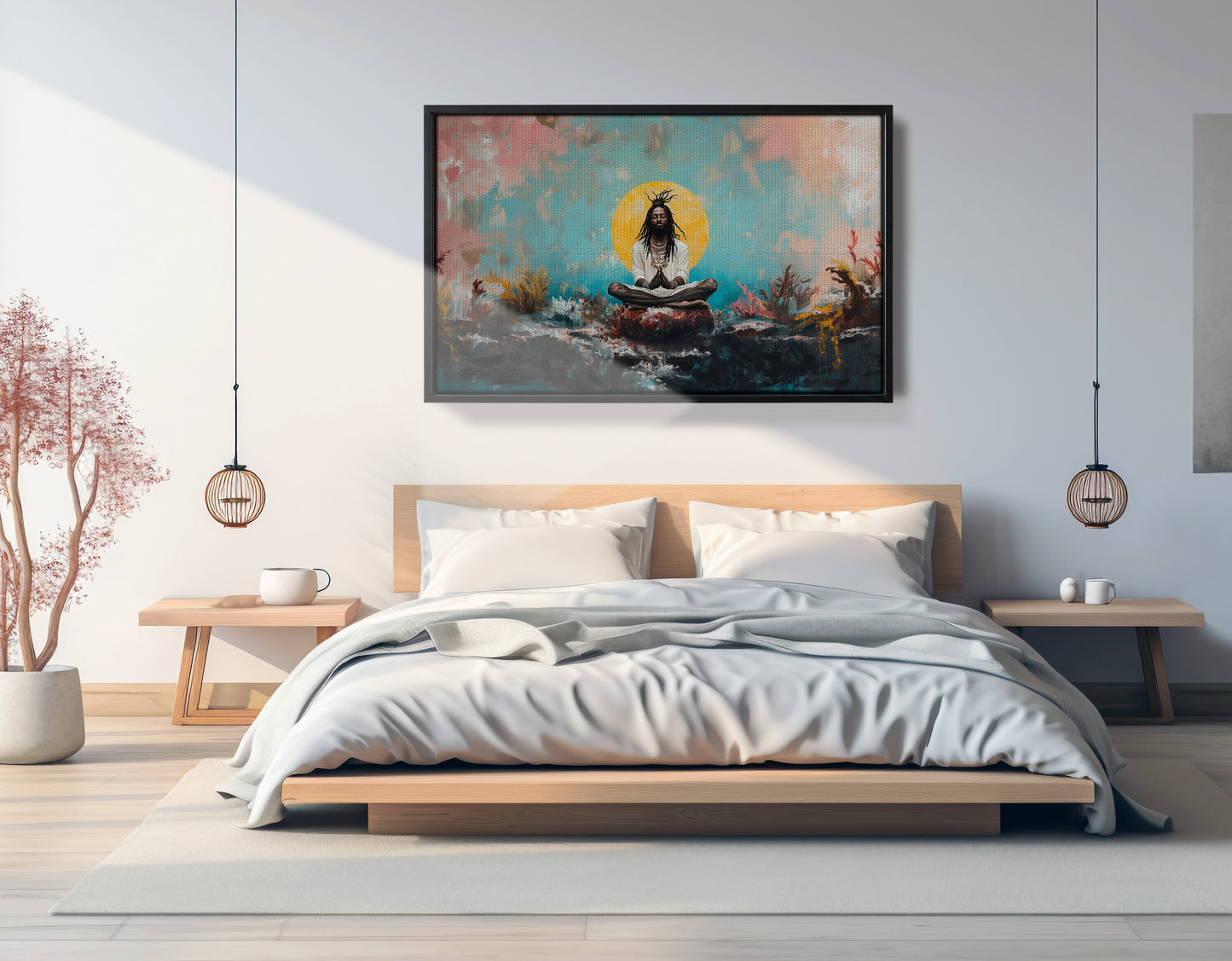 Black Woman Water Meditation African American wall art view 27