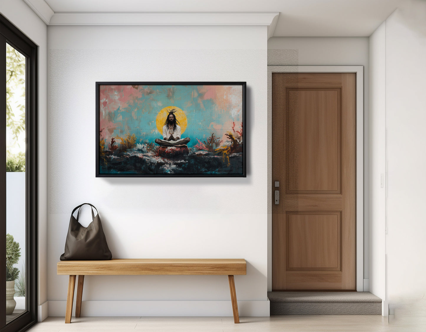Black Woman Water Meditation African American wall art view 29