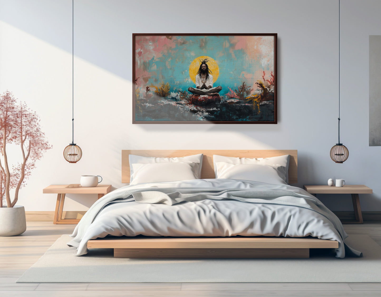 Black Woman Water Meditation African American wall art view 33