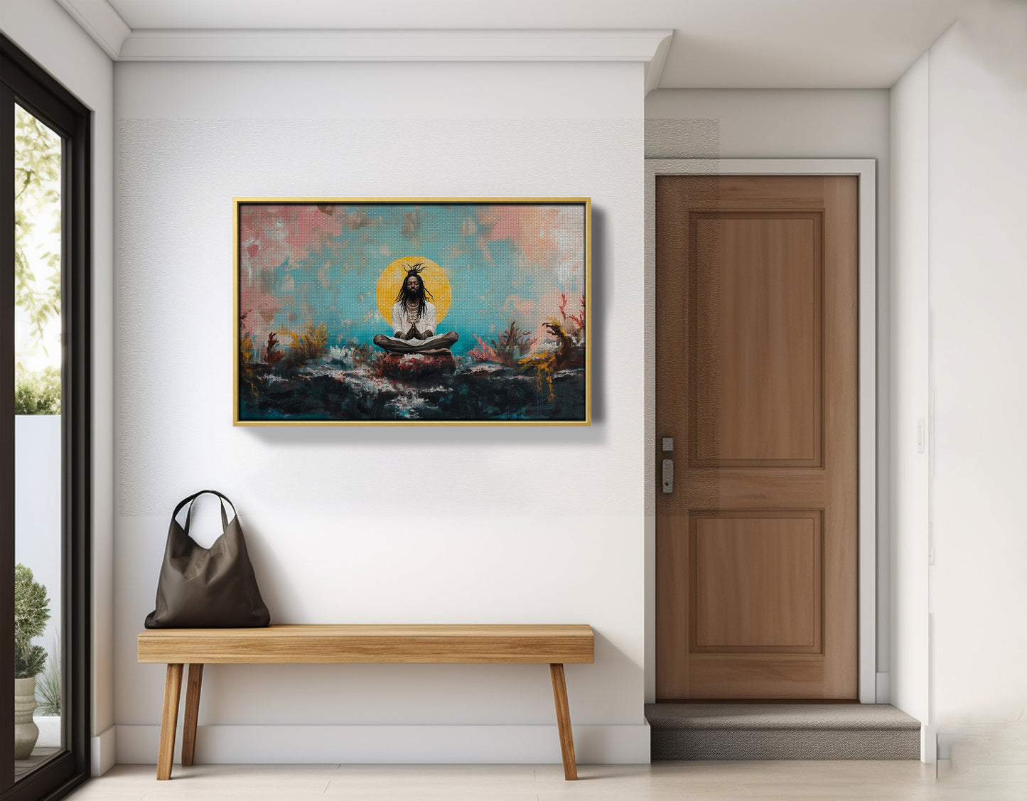 Black Woman Water Meditation African American wall art view 41