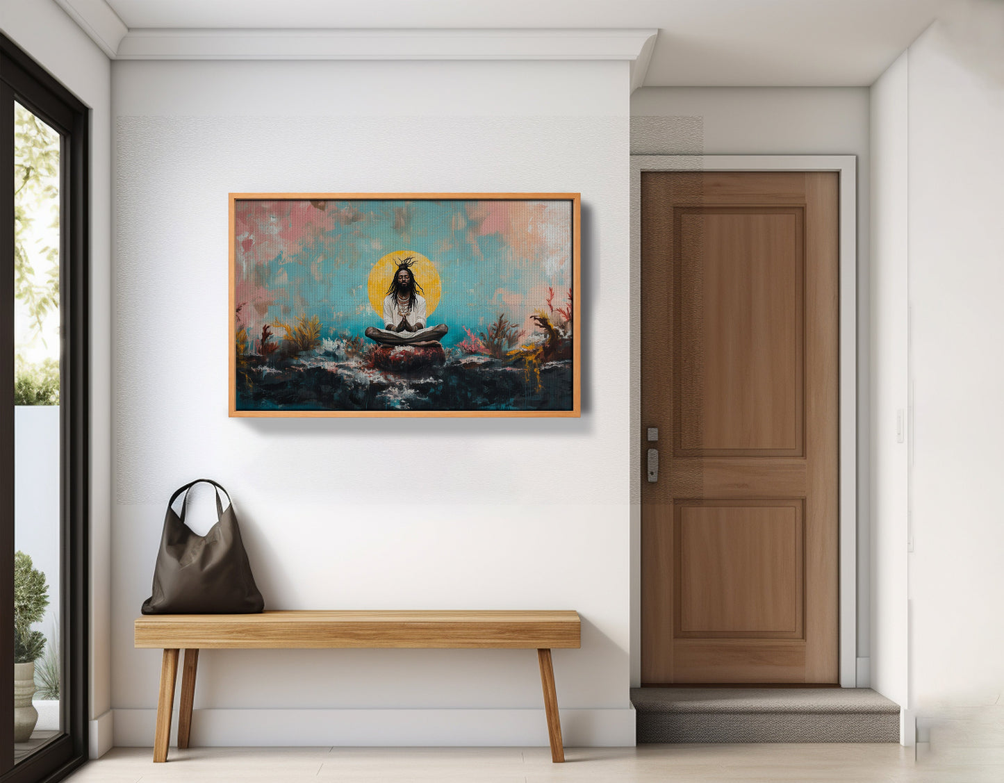 Black Woman Water Meditation African American wall art view 47