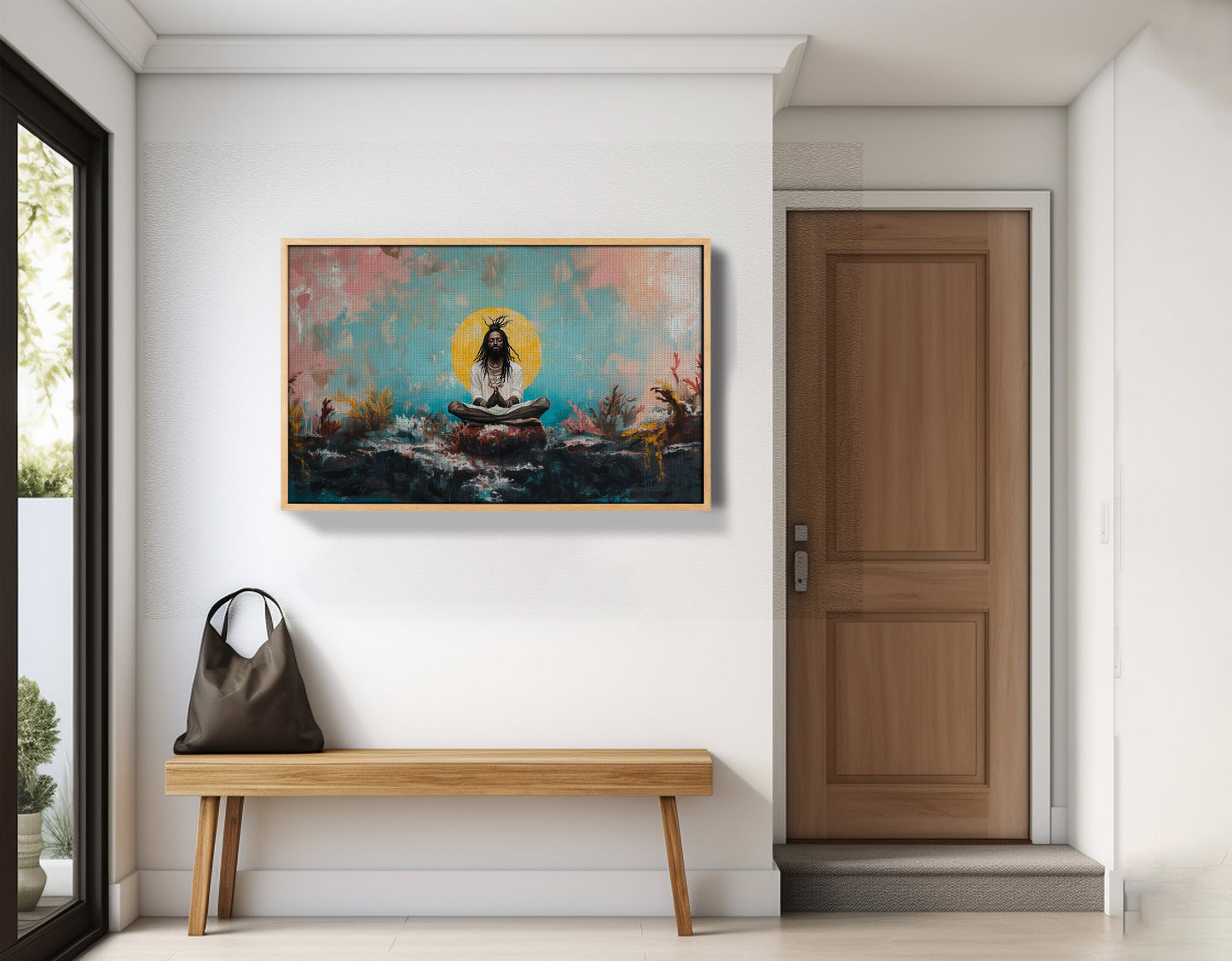 Black Woman Water Meditation African American wall art view 53