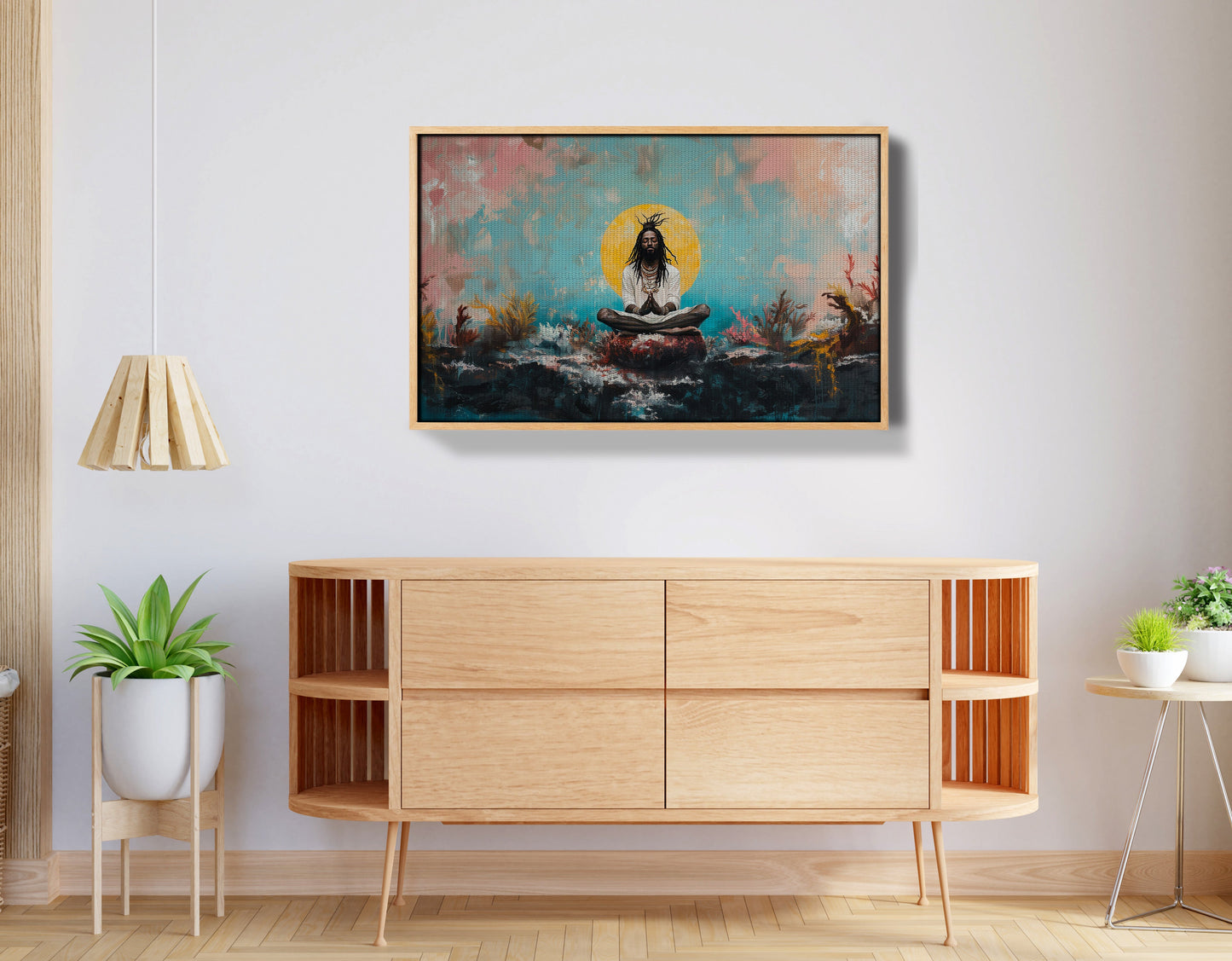 Black Woman Water Meditation African American wall art view 50