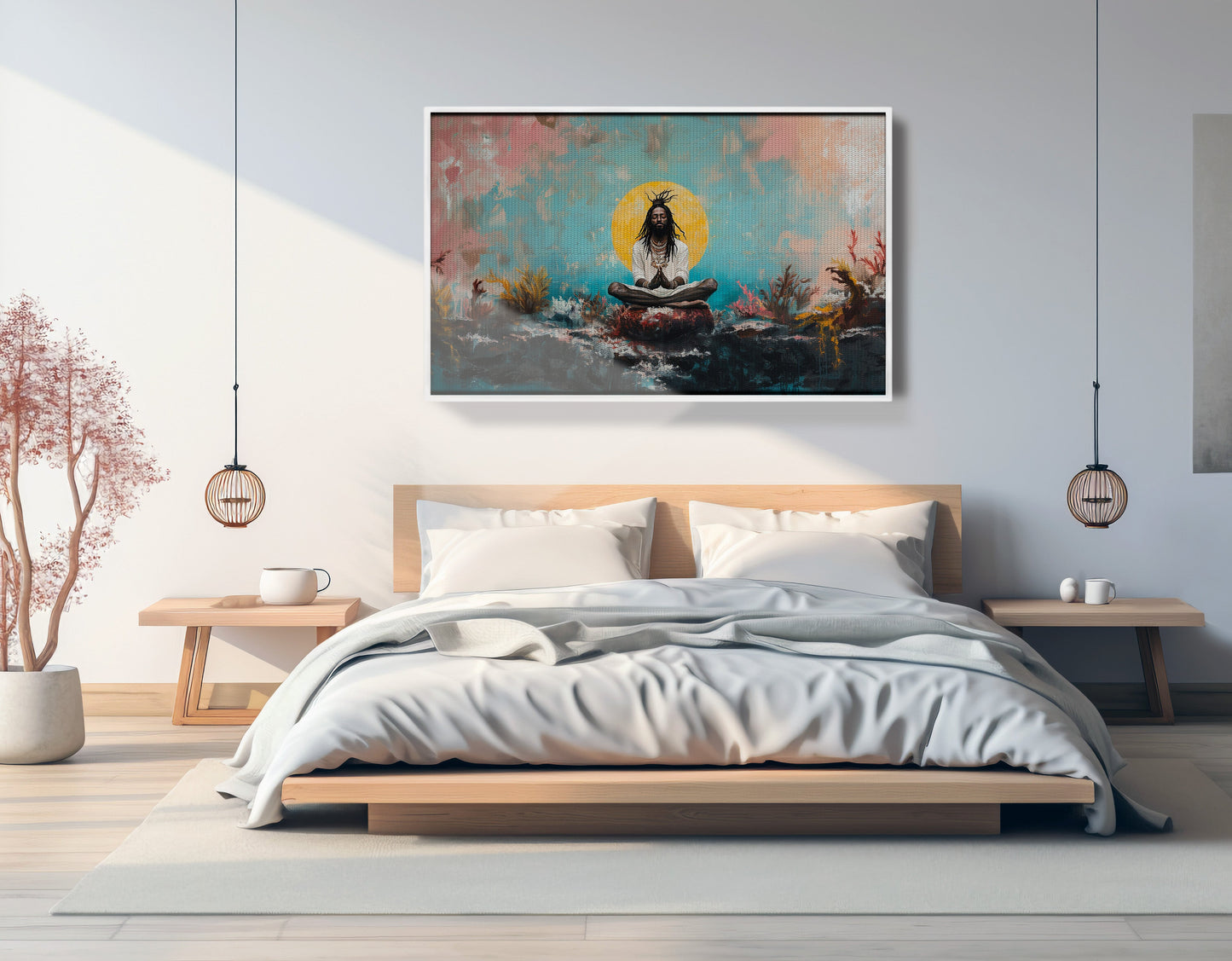 Black Woman Water Meditation African American wall art view 63