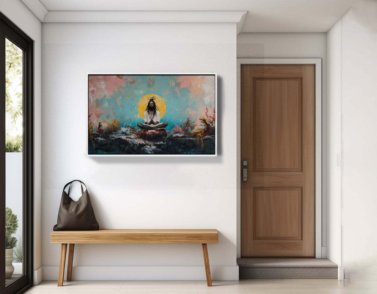 Black Woman Water Meditation African American wall art view 65