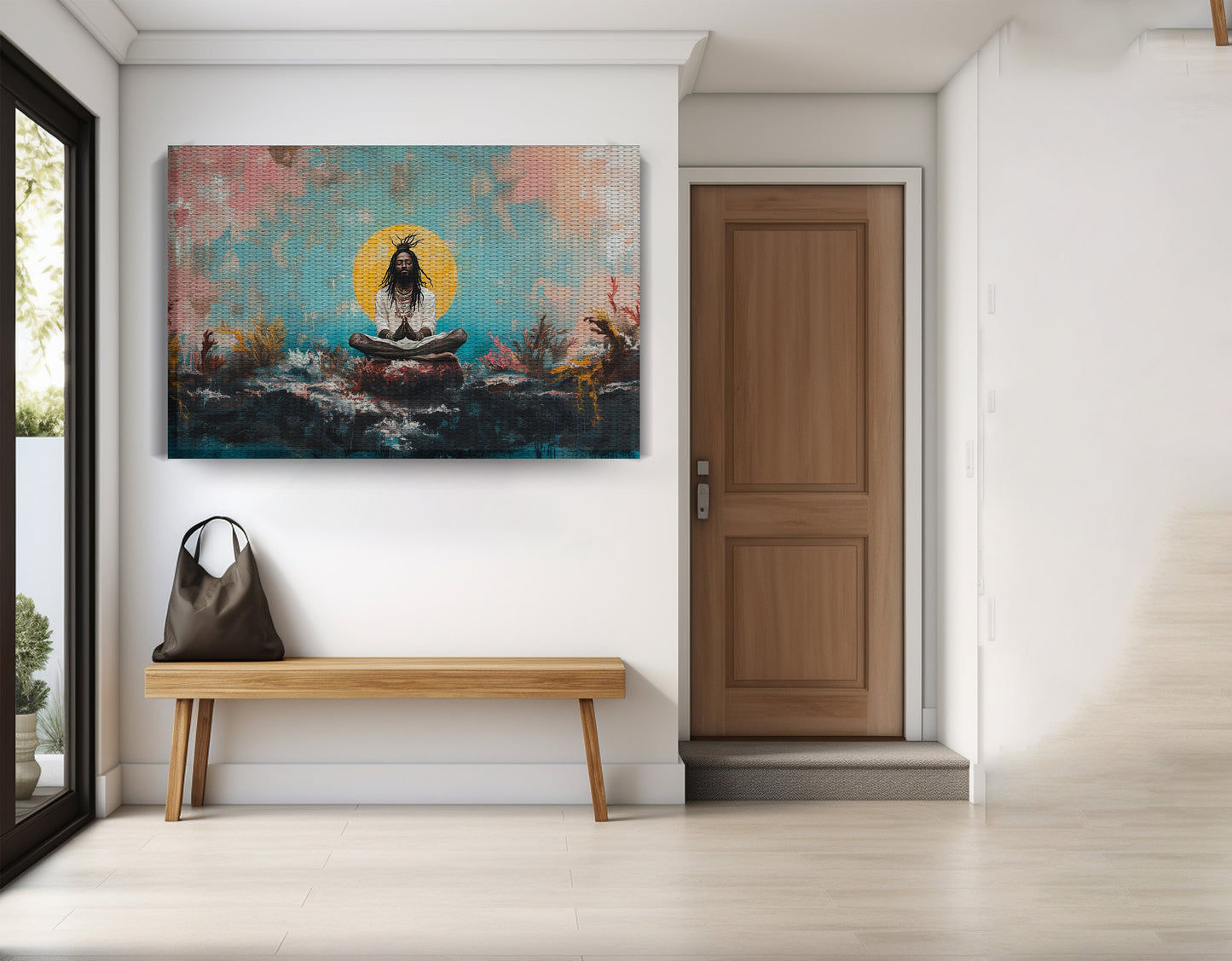 Black Woman Water Meditation African American wall art view 17