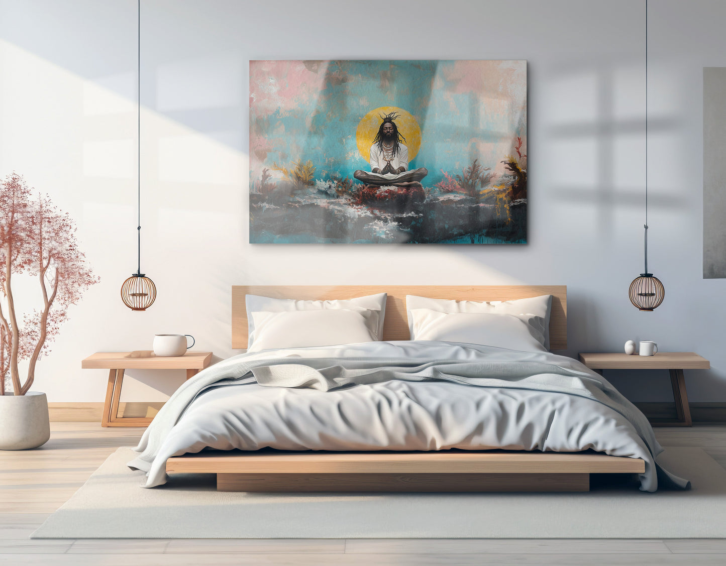 Black Woman Water Meditation African American wall art view 21