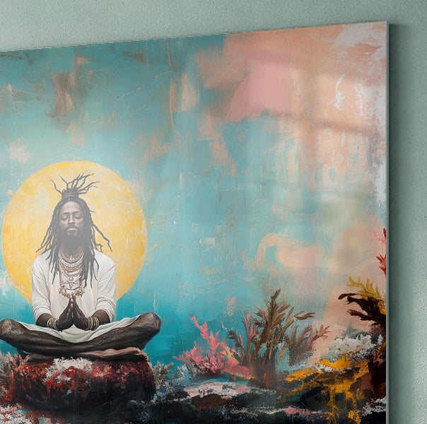 Black Woman Water Meditation African American wall art view 22