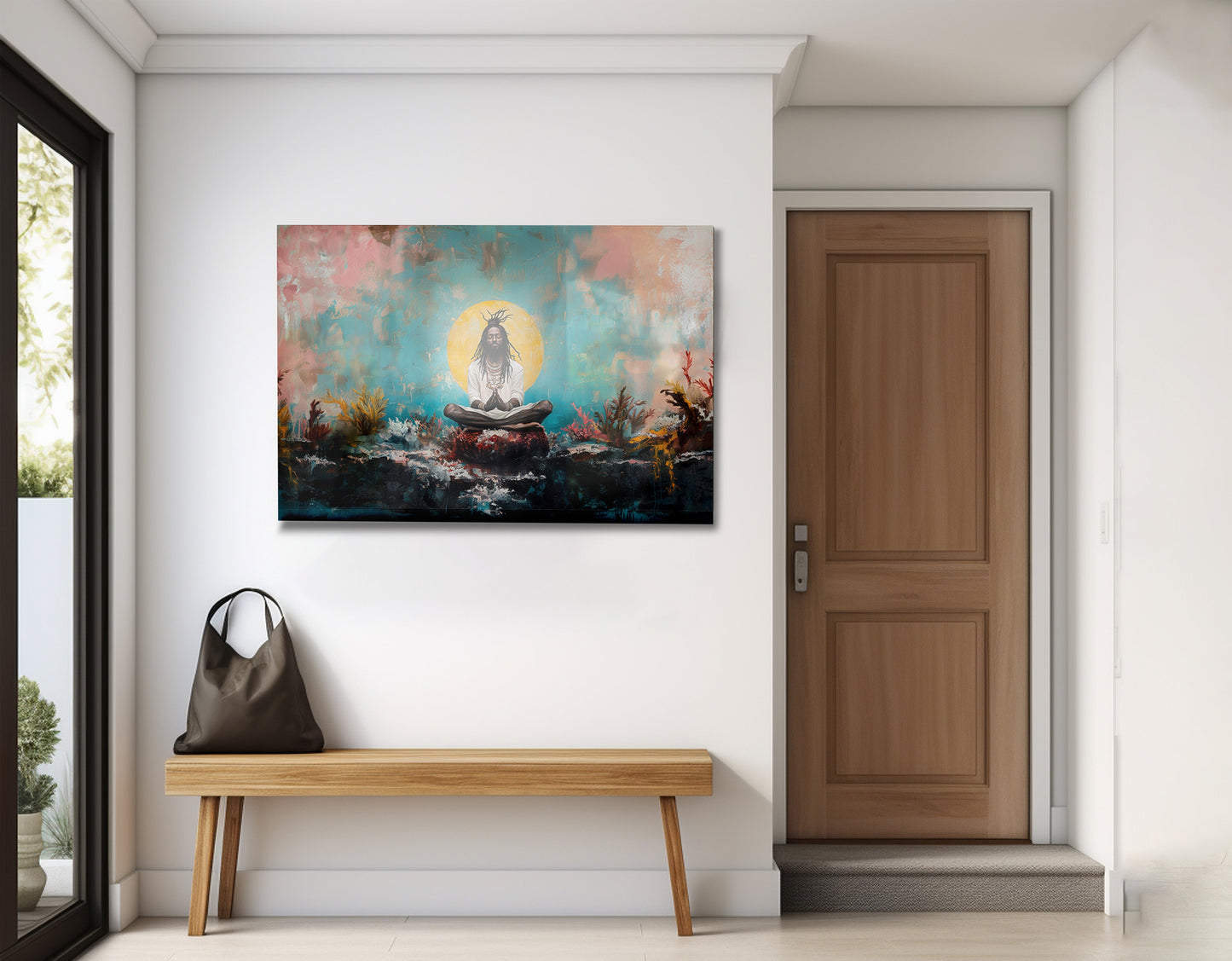 Black Woman Water Meditation African American wall art view 23