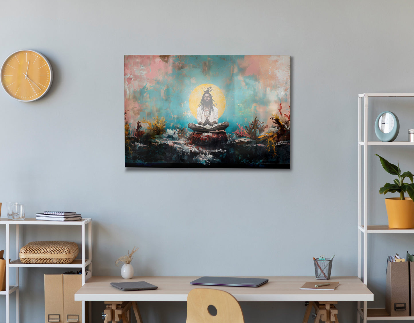 Black Woman Water Meditation African American wall art view 24