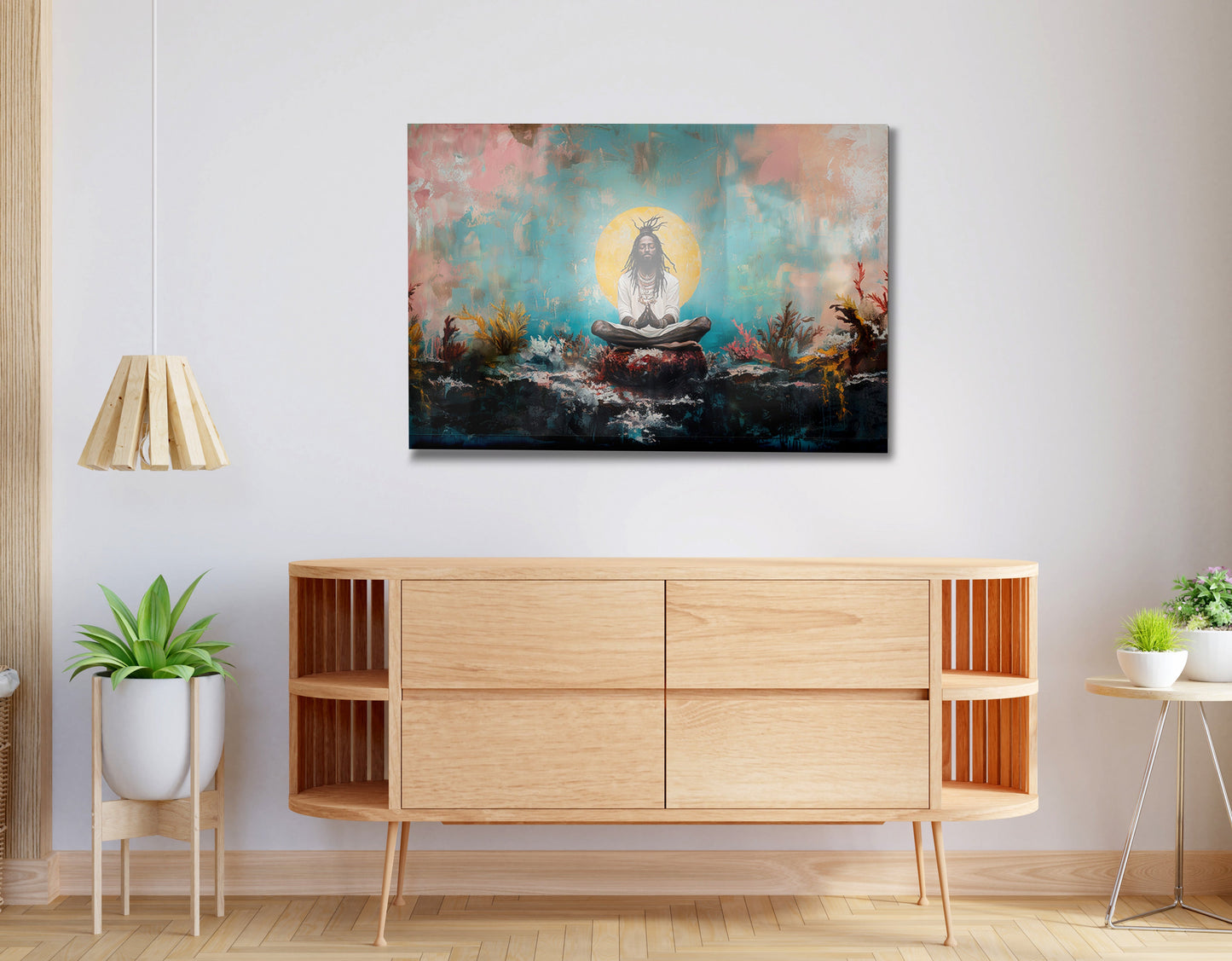 Black Woman Water Meditation African American wall art view 20