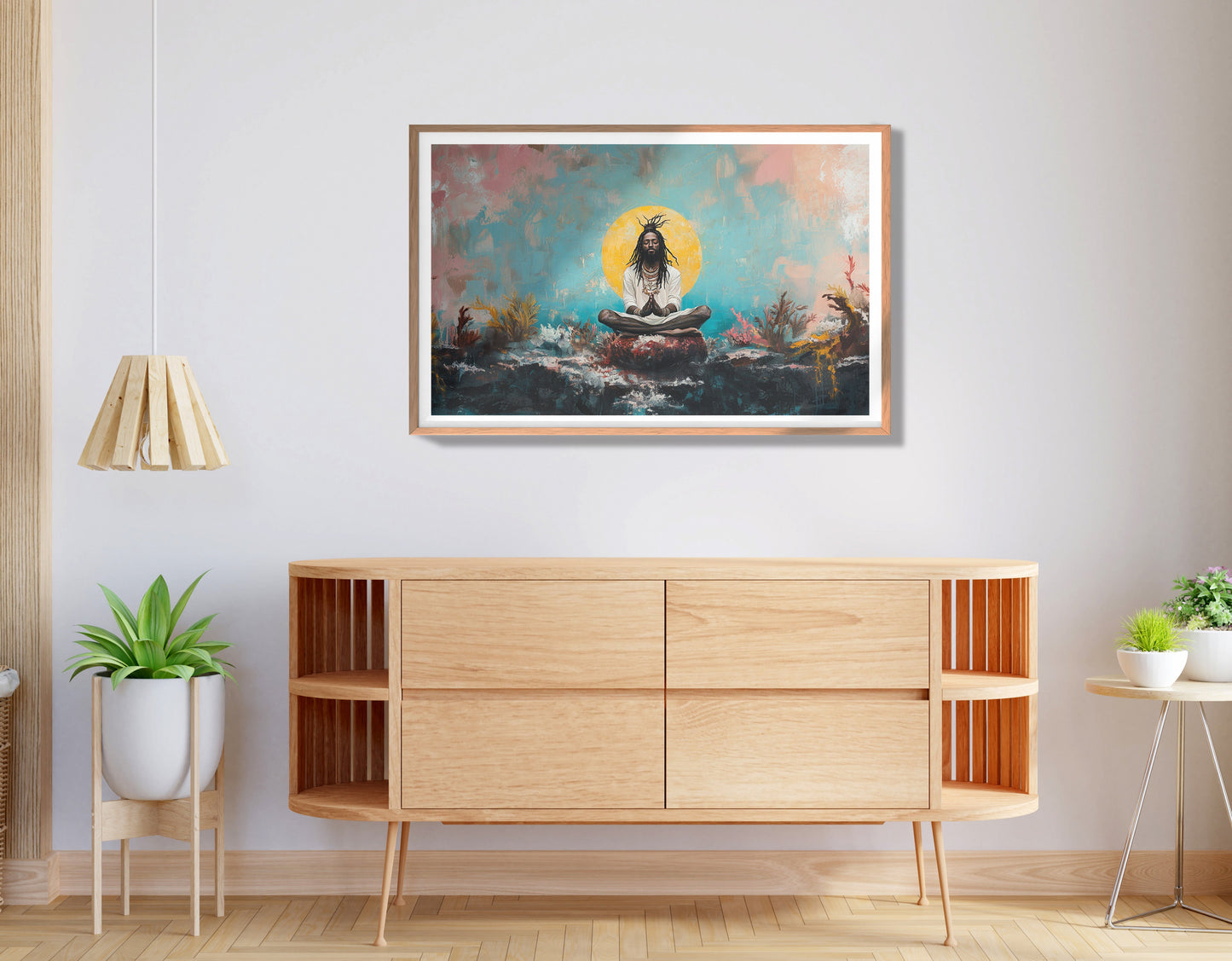 Black Woman Water Meditation African American wall art view 80