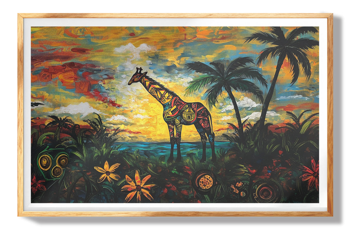 Colorful Mountain Pasture Black African American canvas print view 73