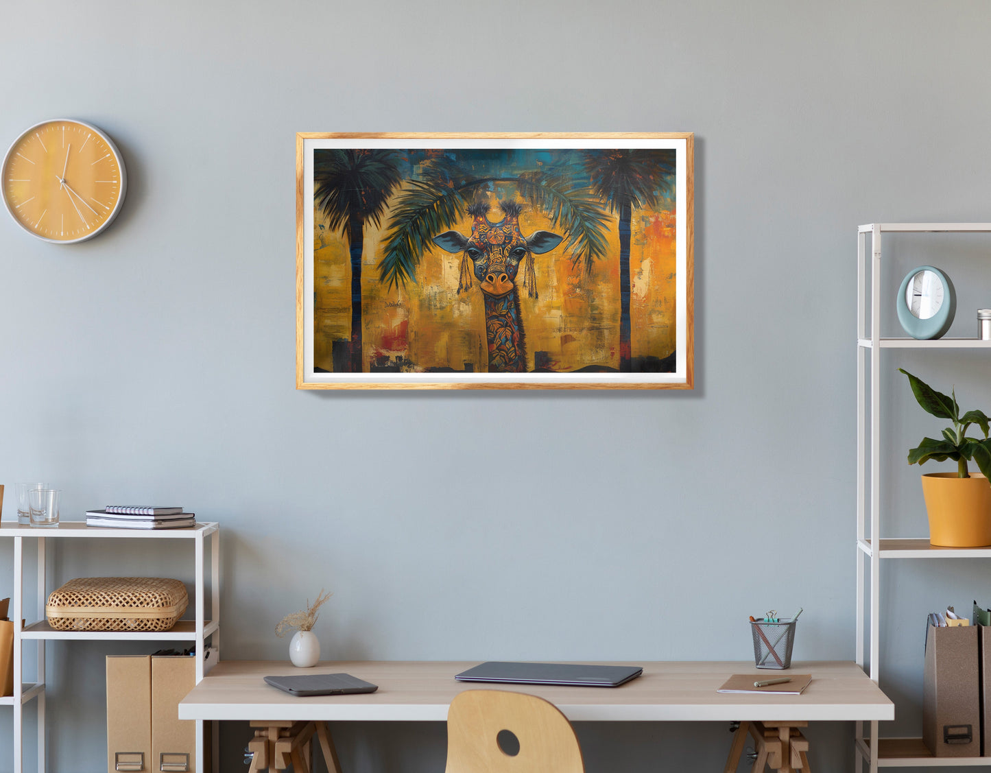 Black Mermaid Ocean Sunset Caribbean wall art view 78