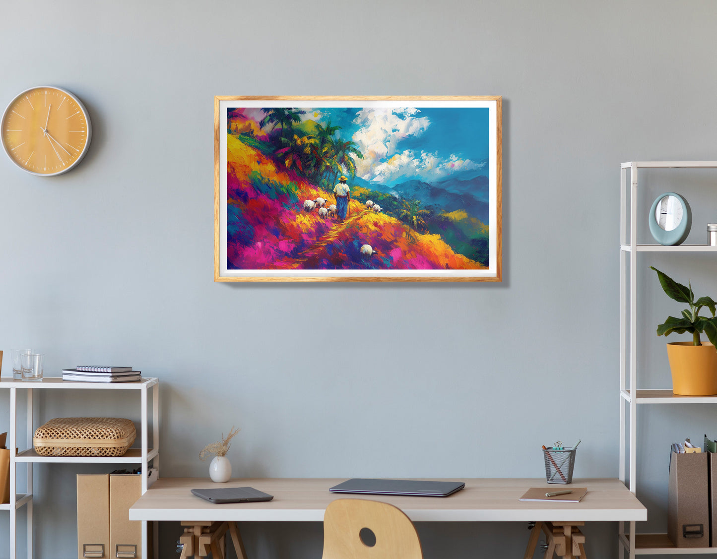 Black Woman Water Meditation African American wall art view 78
