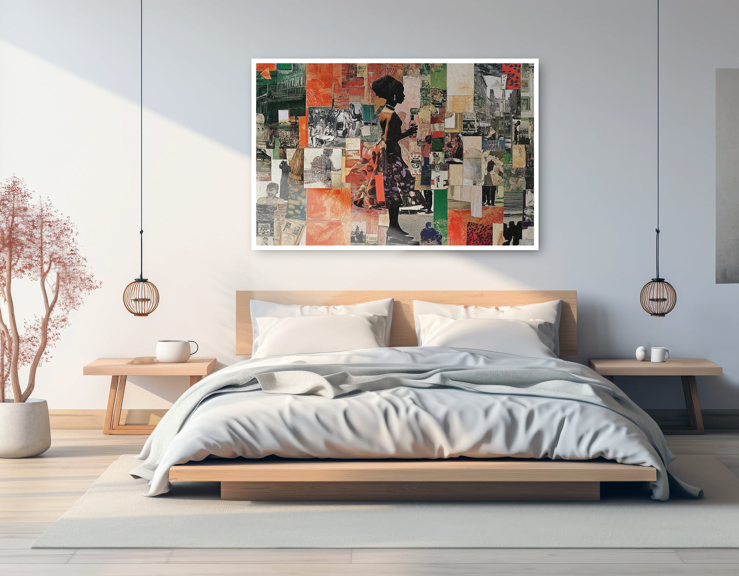 Black Woman Collage African American wall art artwork view