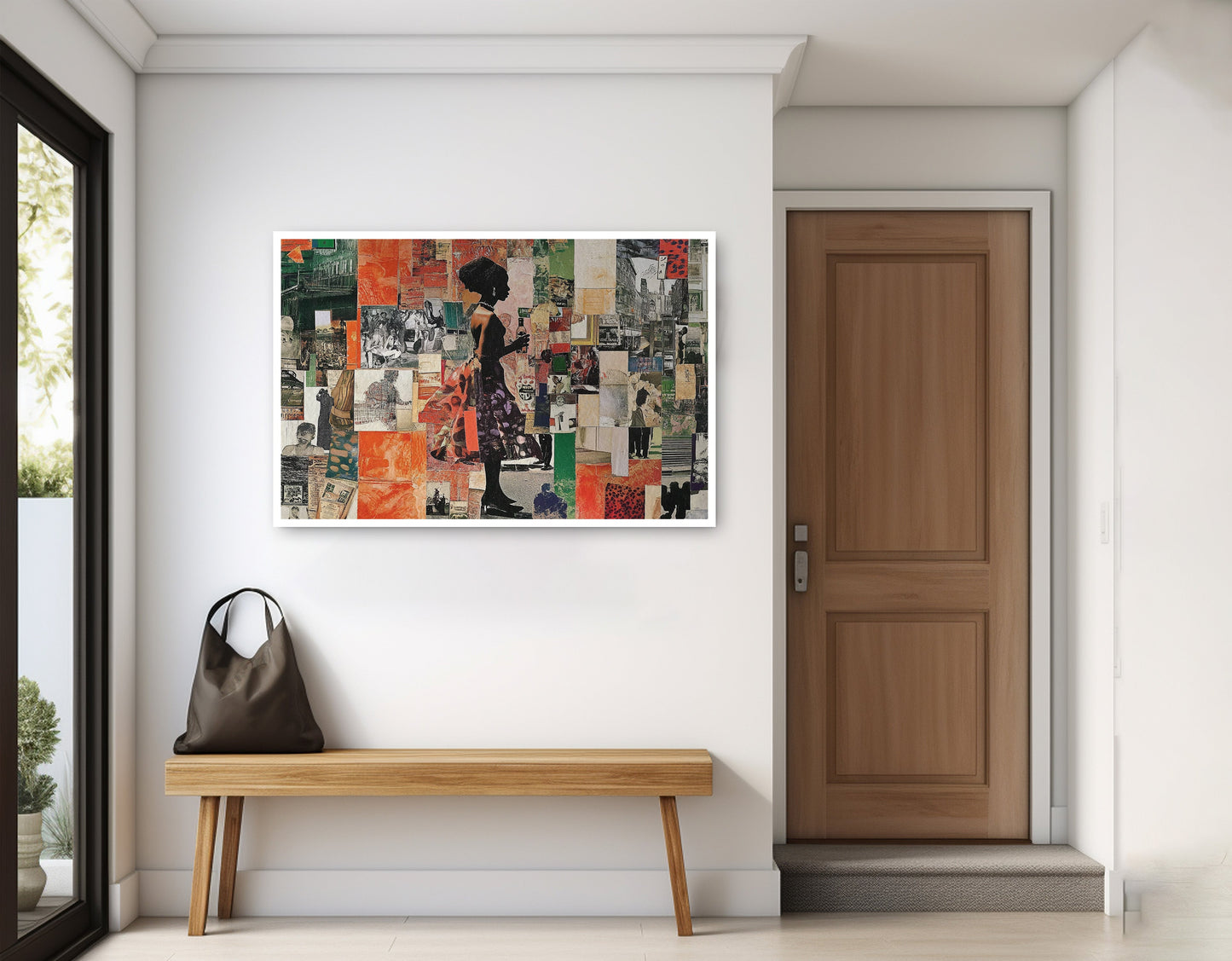 Black Woman Collage African American wall art home decor view
