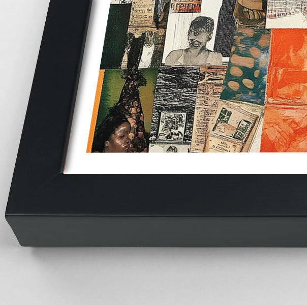Black Woman Collage African American wall art view 70