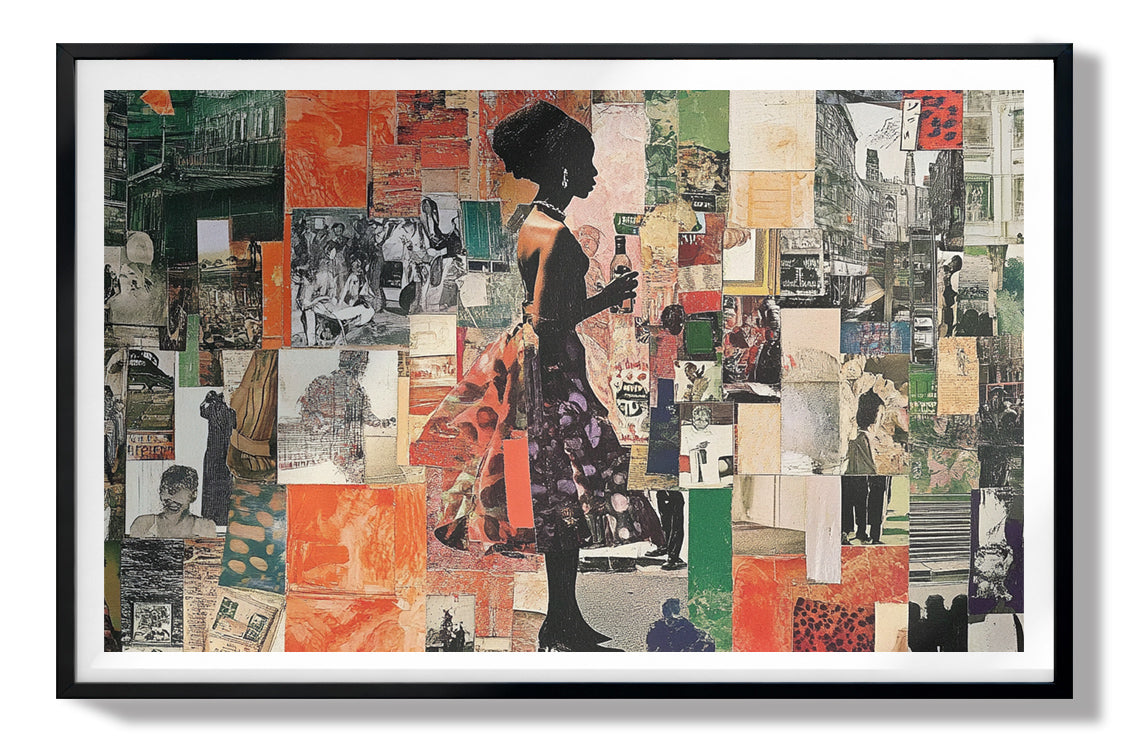 Black Woman Collage African American wall art view 67