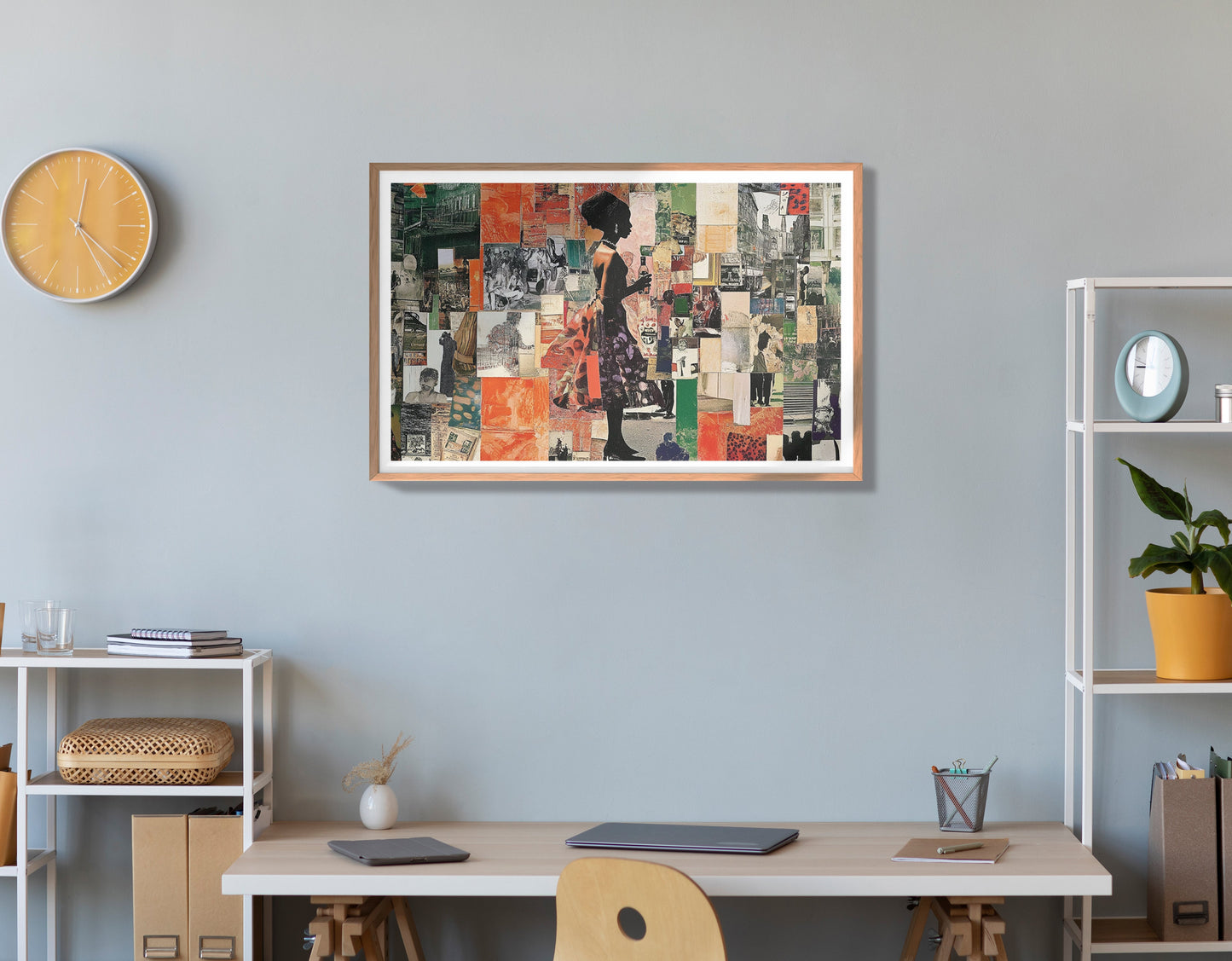 Black Woman Collage African American wall art view 84
