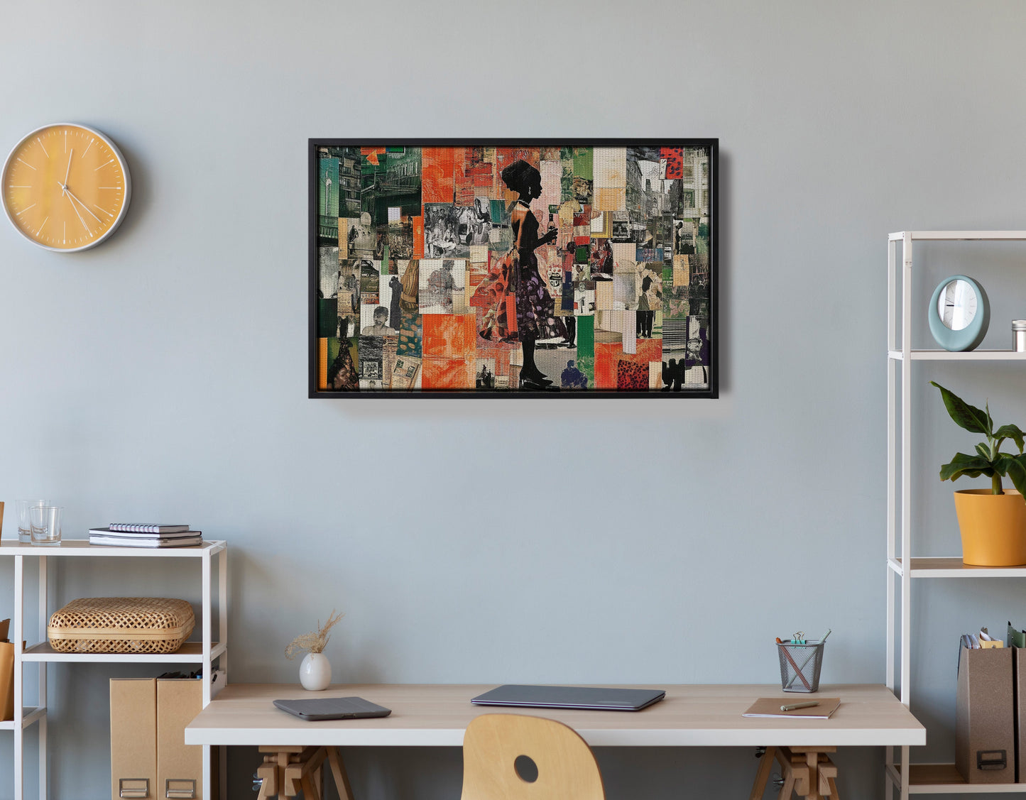 Black Woman Collage African American wall art view 30