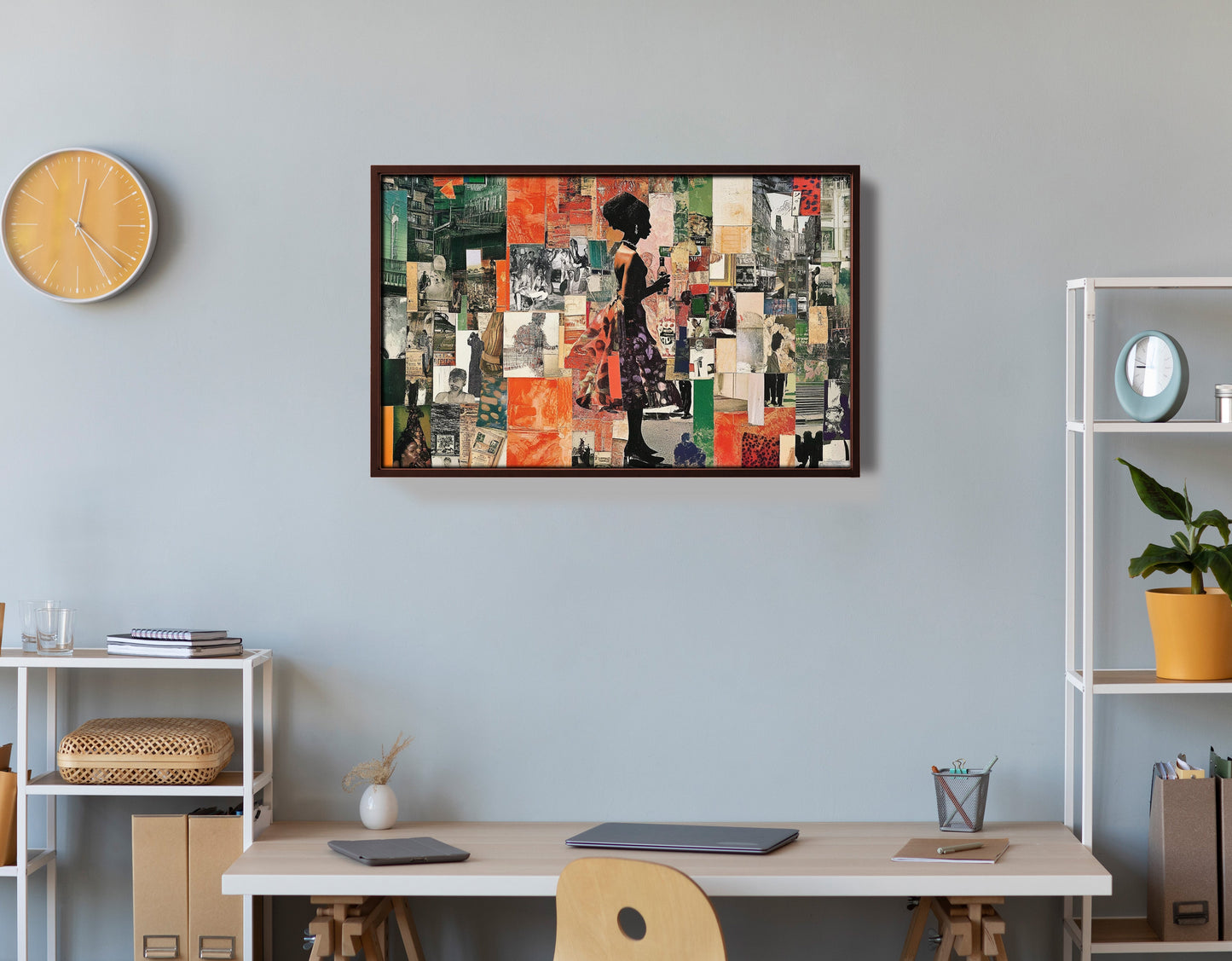 Black Woman Collage African American wall art view 36