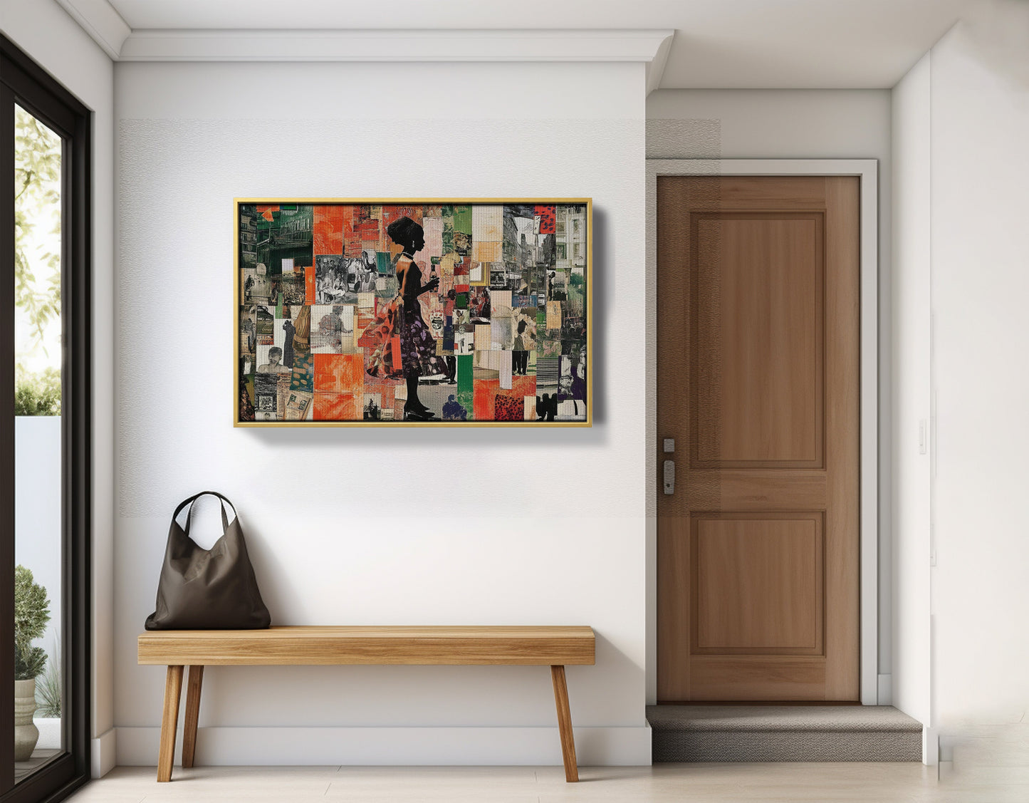 Black Woman Collage African American wall art view 41