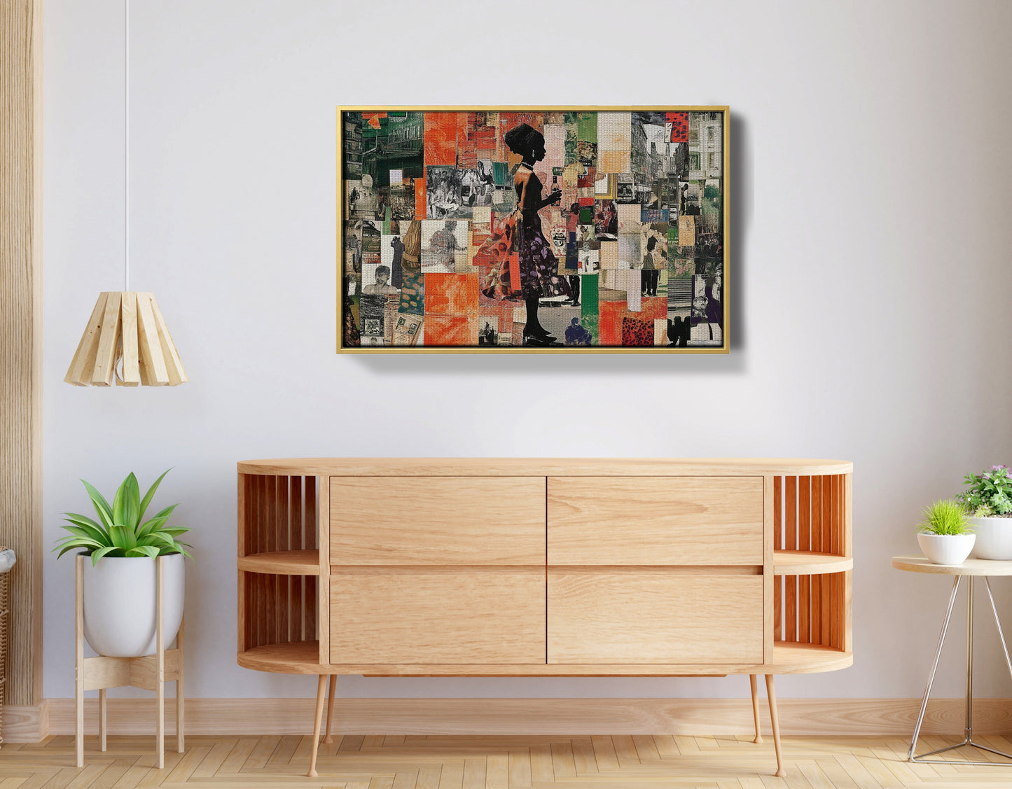 Black Woman Collage African American wall art view 38
