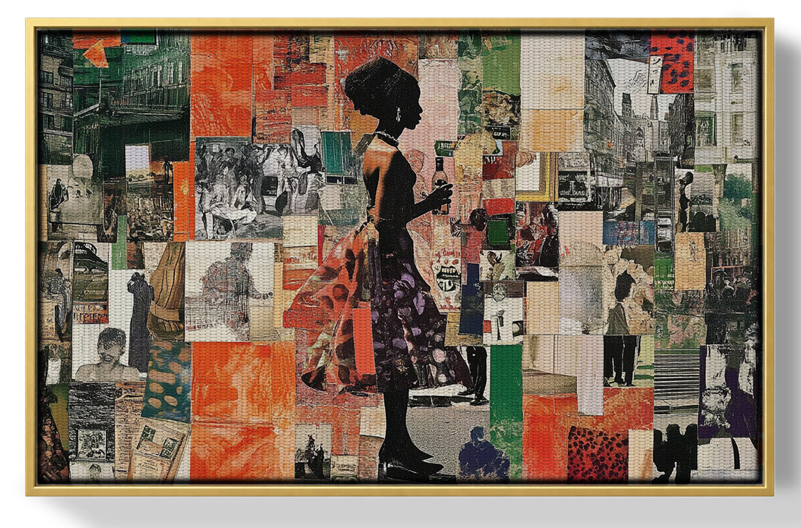 Black Woman Collage African American wall art view 37