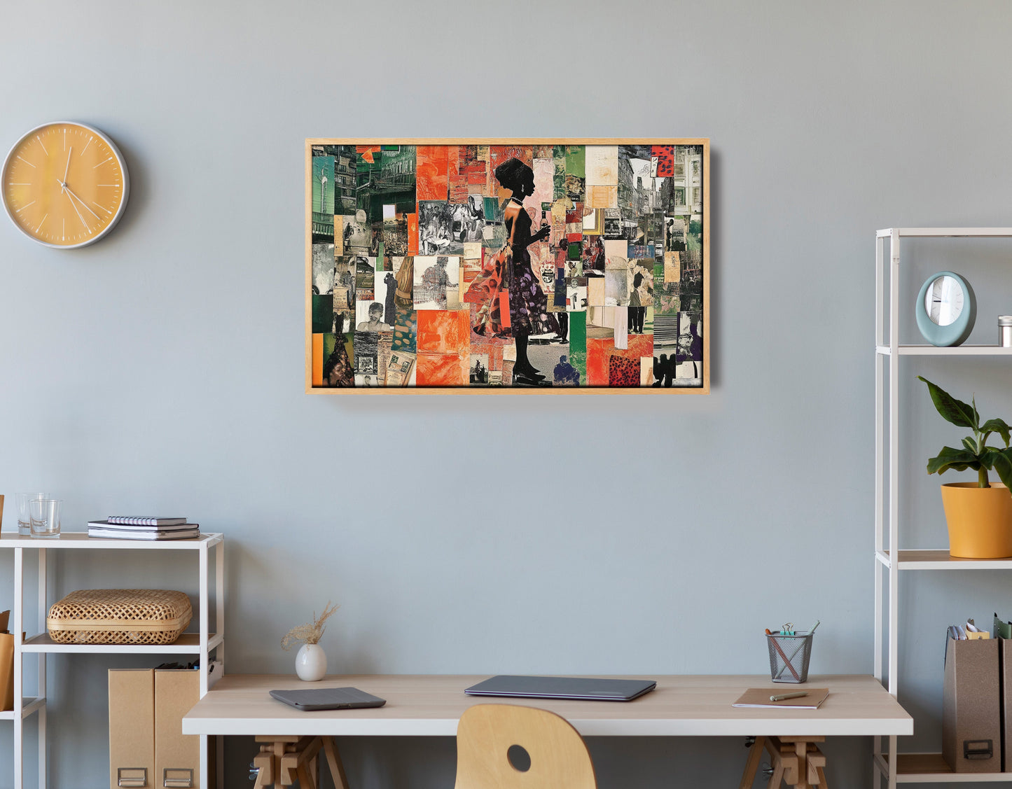Black Woman Collage African American wall art view 54