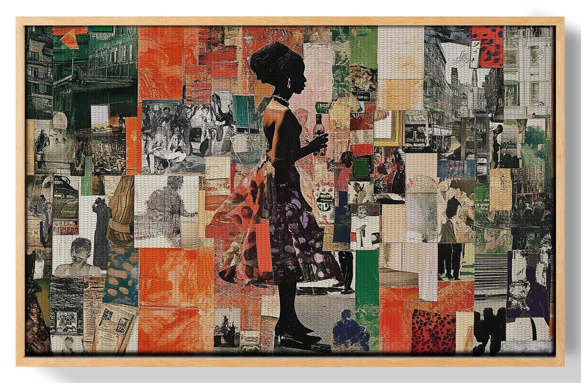 Black Woman Collage African American wall art view 49