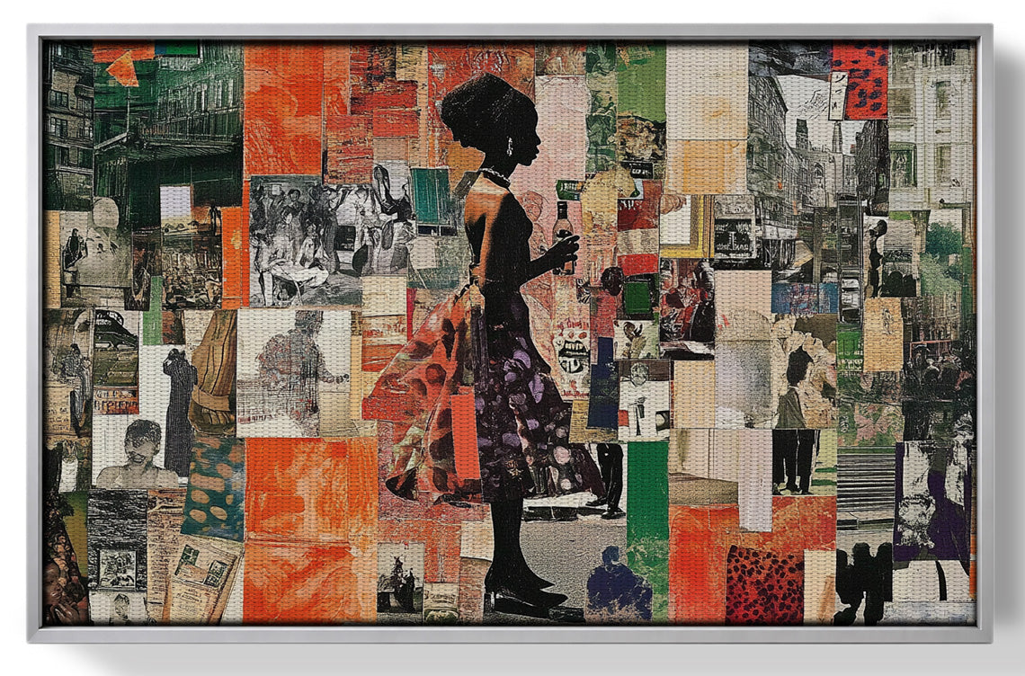 Black Woman Collage African American wall art view 55