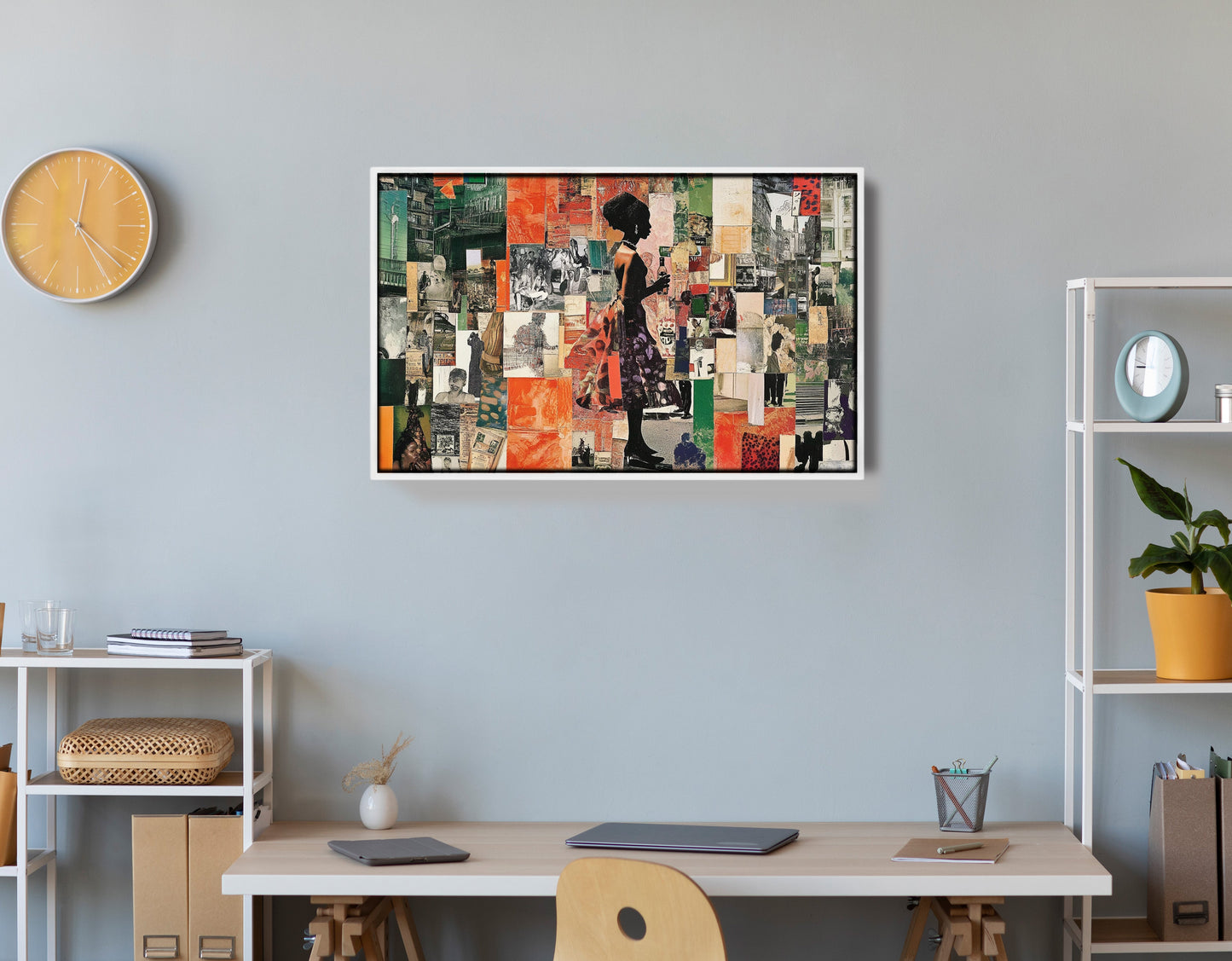 Black Woman Collage African American wall art view 66
