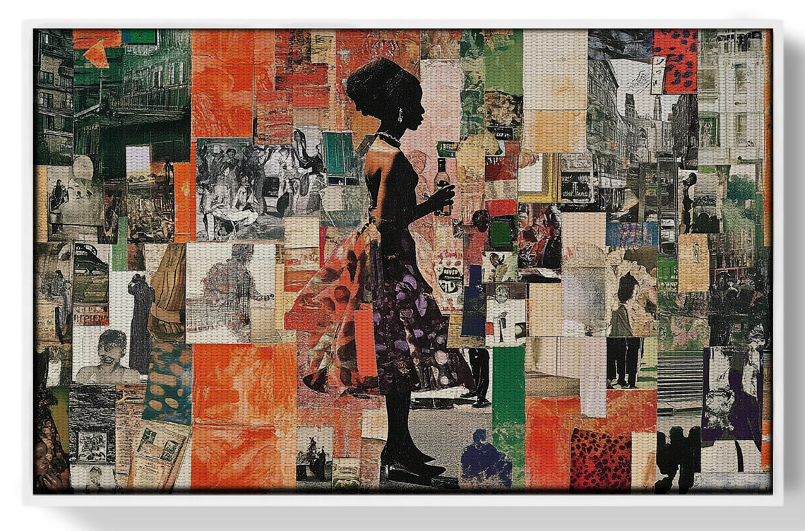 Black Woman Collage African American wall art view 61