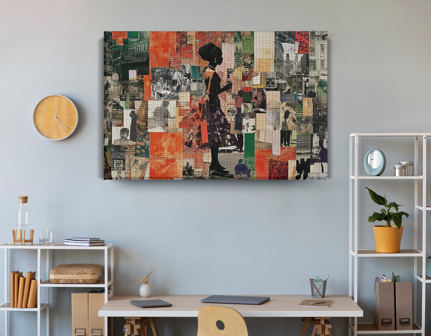 Black Woman Collage African American wall art view 18