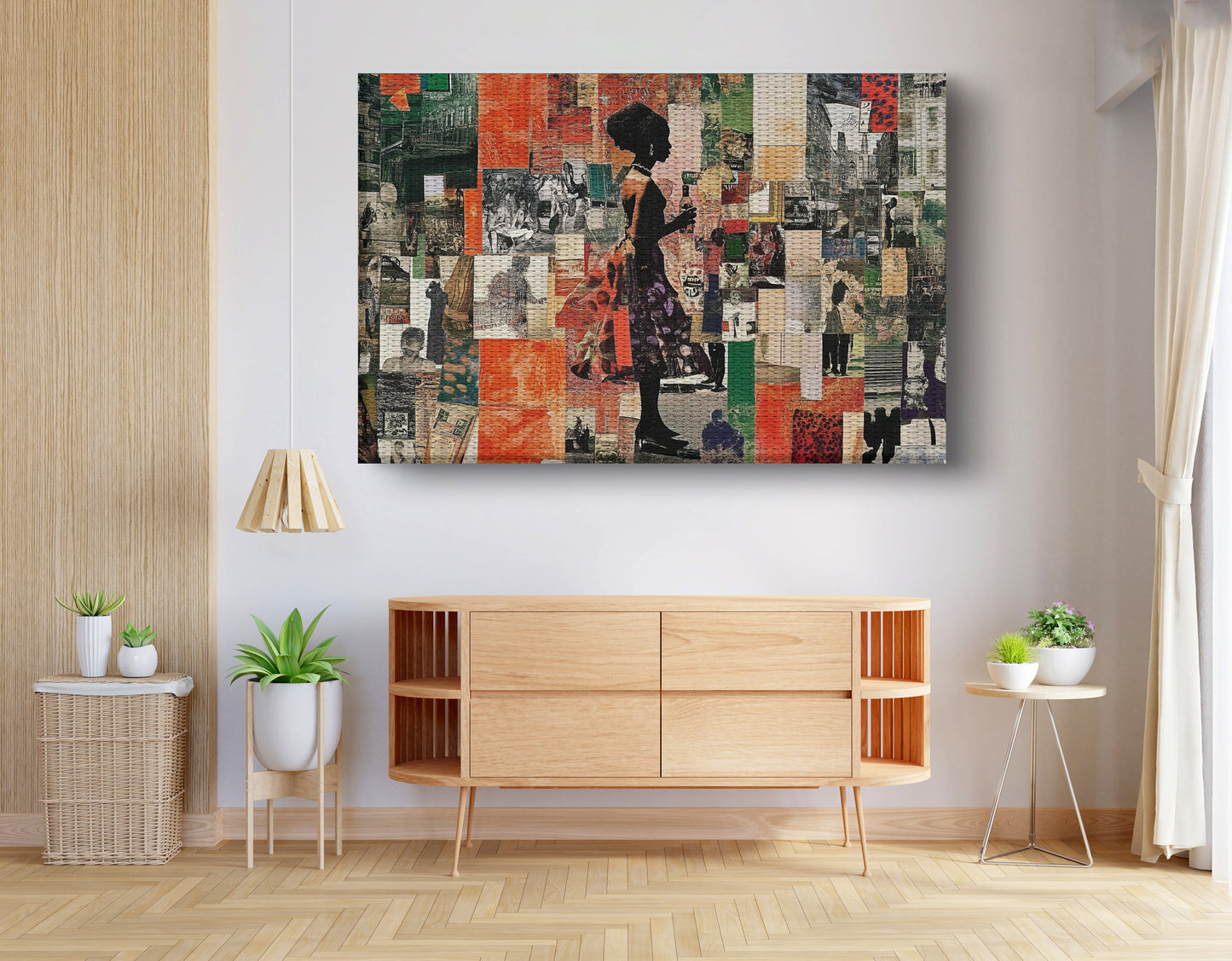 Black Woman Collage African American wall art view 14