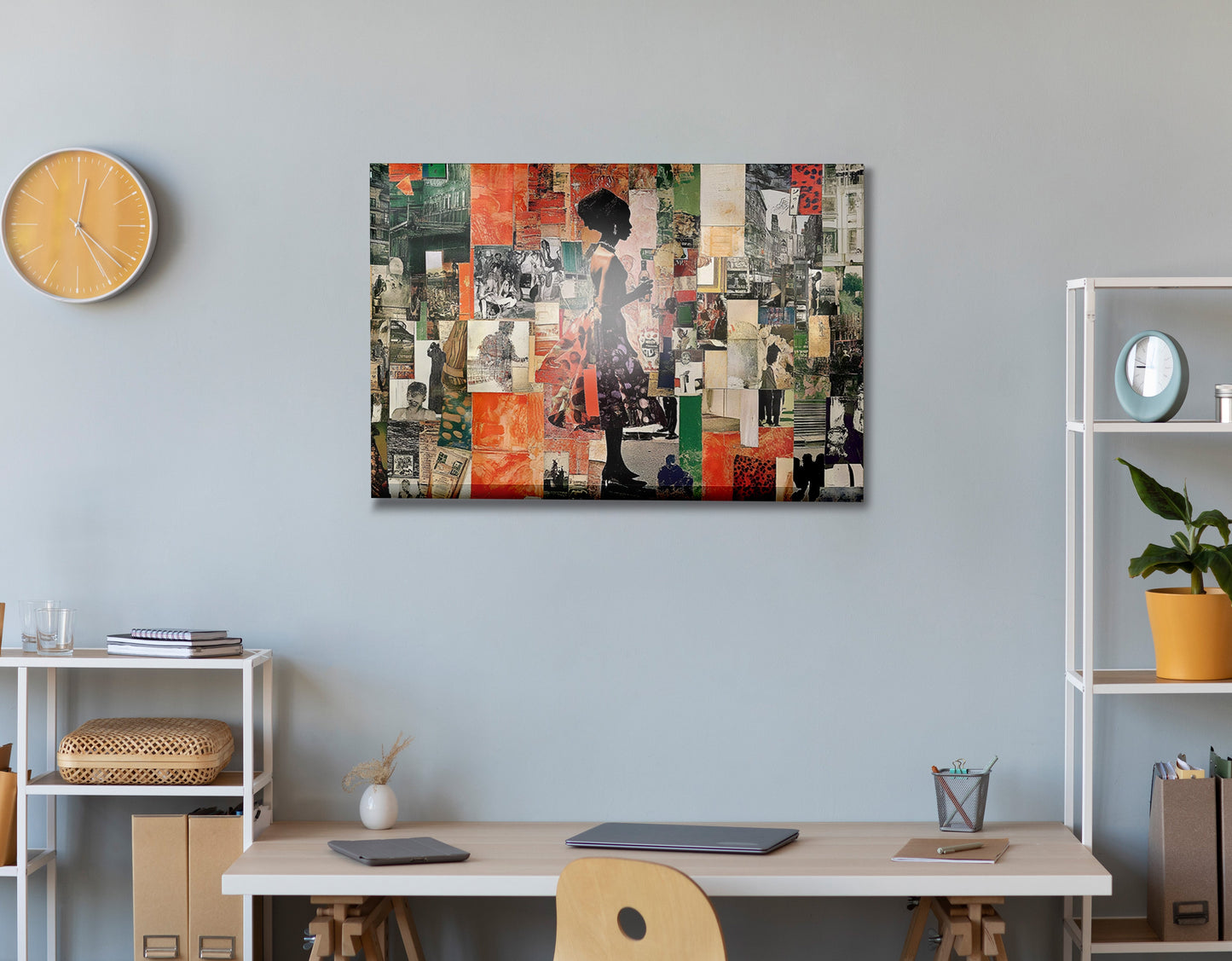 Black Woman Collage African American wall art view 24